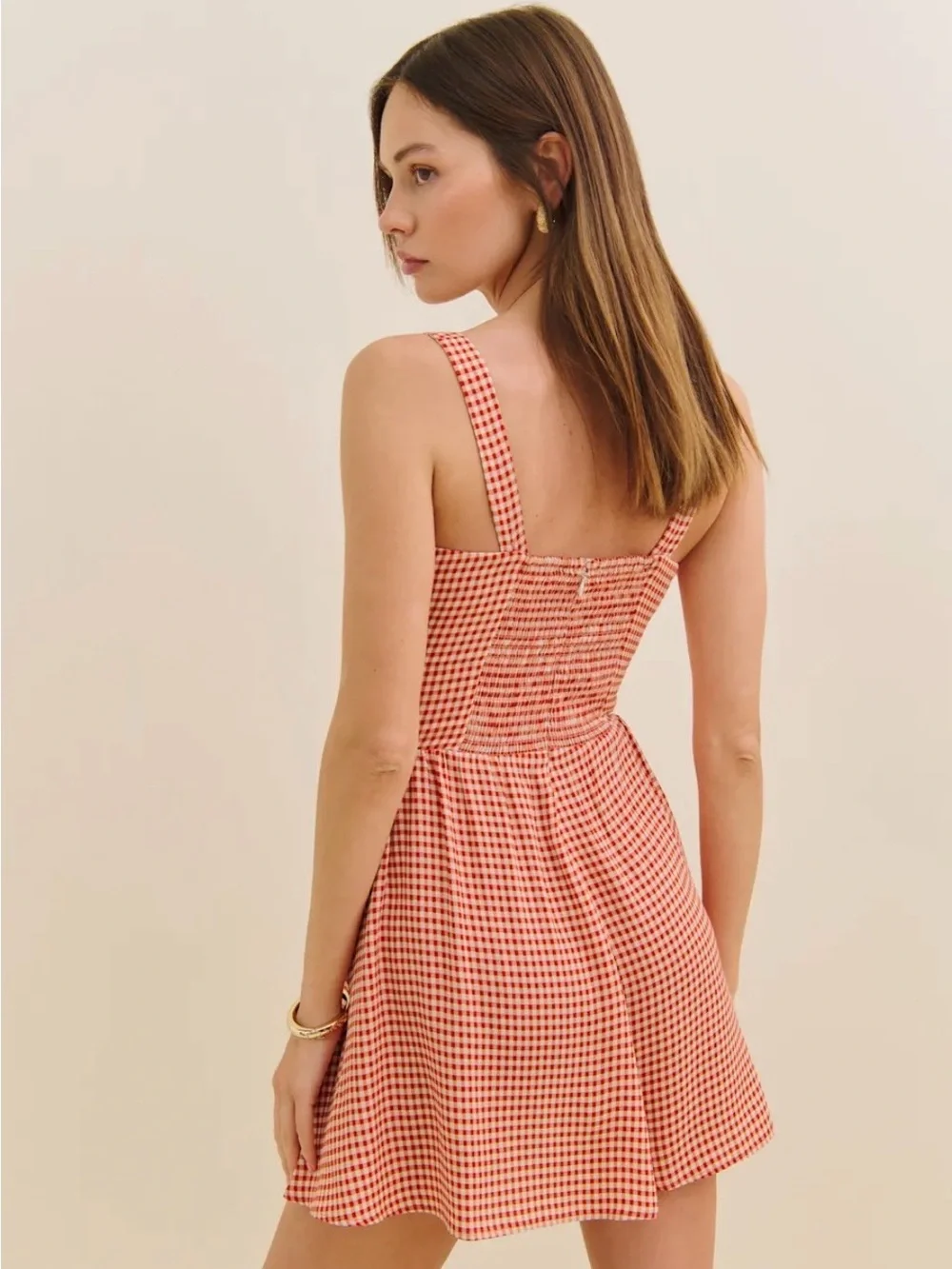 Reformation Wynn Dress Red - Size 0 - Picture 3 of 7